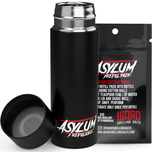 Asylum Refillable - Refillbar Beholder i Rustfritt Stål + 1 Refillpakke