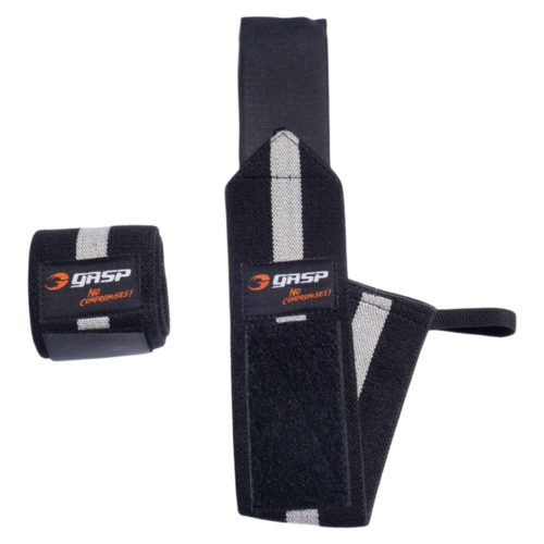 GASP 1RM Wrist Wraps - Black Grey