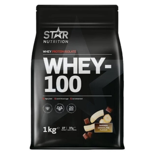 Whey-100 Myseprotein 1kg Banana Chocolate