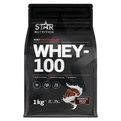Whey-100 Myseprotein 1kg Cookies & Cream