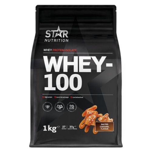 Whey-100 Myseprotein 1kg Salted Caramel