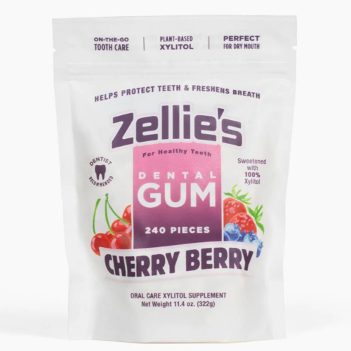 Zellie's Dental Gum Cherry Berry 240 stk/pose