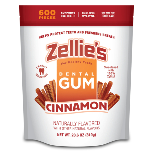 Zellie's Dental Gum, Cinnamon 600 stk/pose Bulk Bag