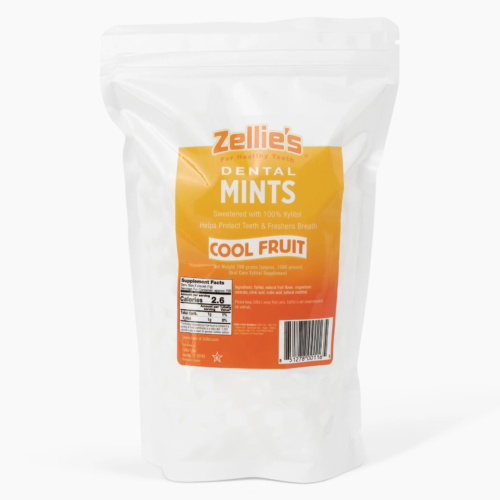 Zellie's Dental Mints, Cool Fruit, 1400 stk/pose, Bulk Bag