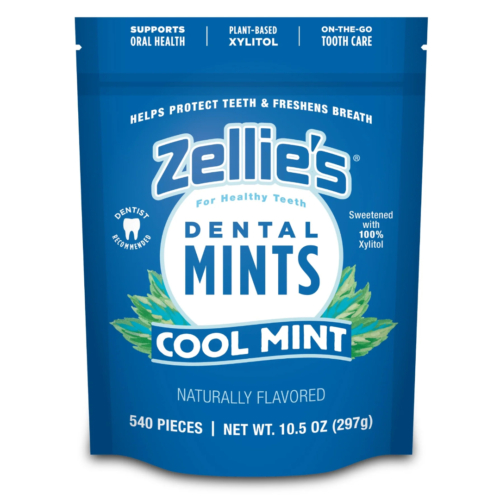 Zellie's Dental Mints - Cool Mint, 1400 stk/pose - Bulk Bag